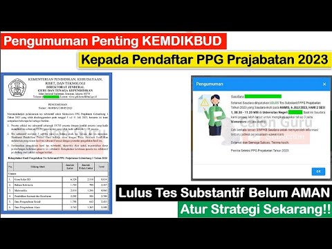 RESMI Pengumuman Penting KEMDIKBUD Kepada Pendaftar PPG Prajabatan 2023 ~ Pantau Akun SIMPKB 2023