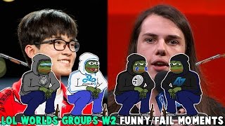 LOL WORLDS GROUPS WEEK2 FUNNY/FAIL MOMENTS - 2016 League of Legends