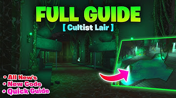 FULL GUIDE in Cultist Lair Update in FISCH! - Everythings New