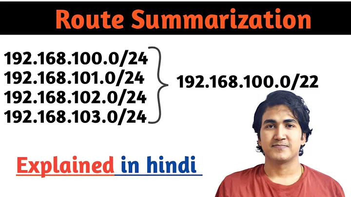 | ROUTE SUMMARIZATION | | HOW TO SUMMARIZE IPv4 ADDRESS IN HINDI | WHAT IS SUMMARIZATION |