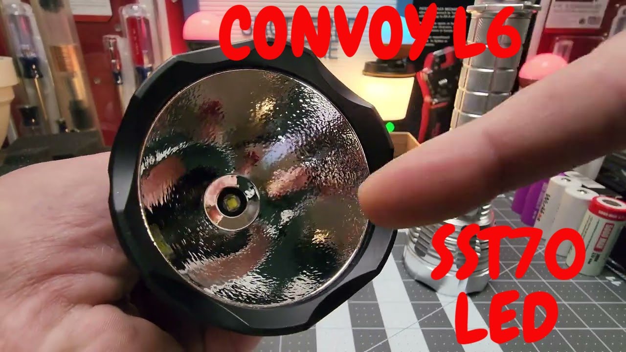 CONVOY L6 SST70 LED 934M W/CRUMPLED REFLECTOR + TESTING