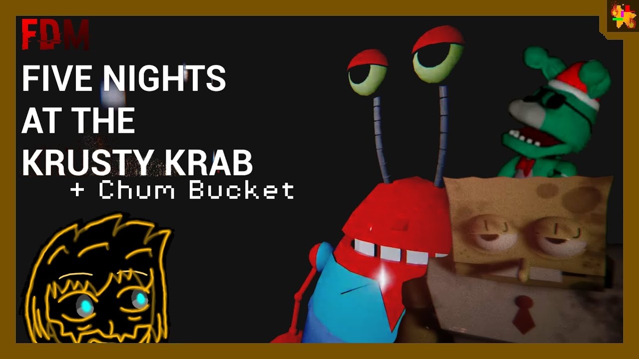Krusty Star Plays Five Nights At The Krusty Krab +