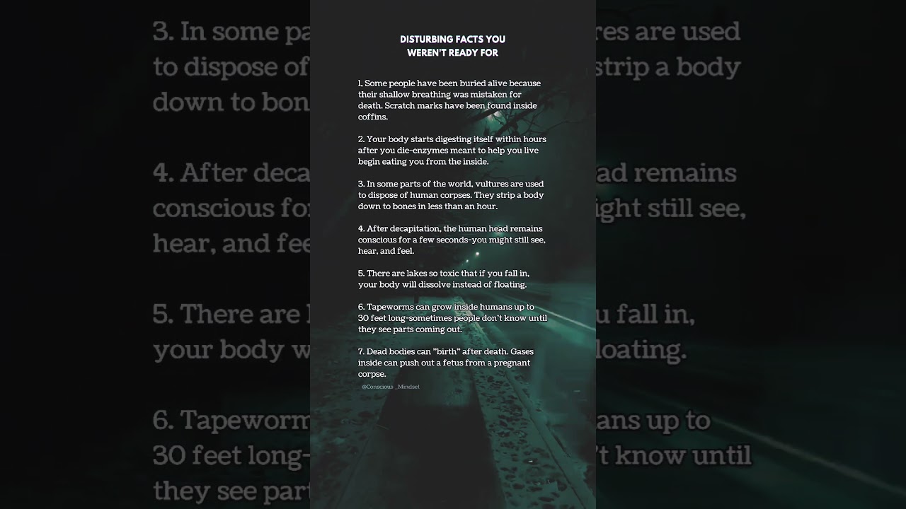 7 Disturbing Facts You Weren’t Ready For