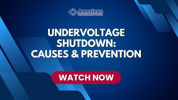 Undervoltage Shutdown on Generator: Causes and Prevention