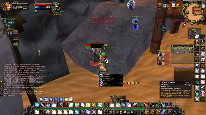 Turtle WOW ,retribution paladin in Arena - basically doing the whole job alone....