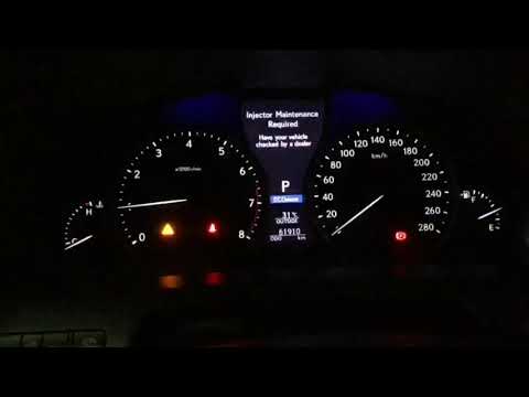 Lexus LS 460 Injector Maintenance Required Resetting