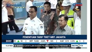 Tarif MRT Jakarta Segera Ditetapkan