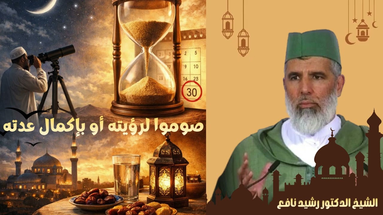 صوموا لرؤيته أو بإكمال عدته // الشيخ الدكتور رشيد نافع