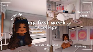 my first week @ college ⊹˚₊✧˖°🍁🧺📓| Small Girl, Big World | Ep. 2