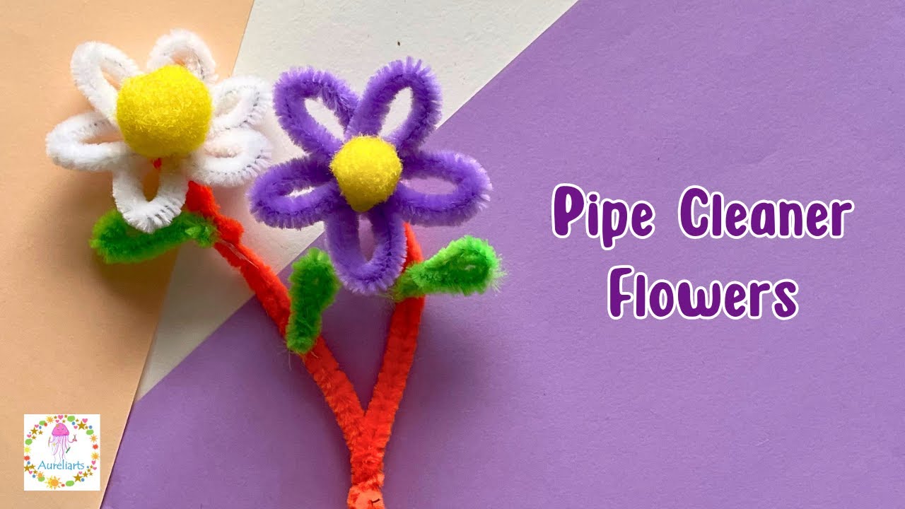 Just Crafty Enough – IC '14 Challenge #7 “On Trend” Pipe Cleaner Flowers