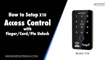 How to setup Sintech X10 access control system (connection and programming)