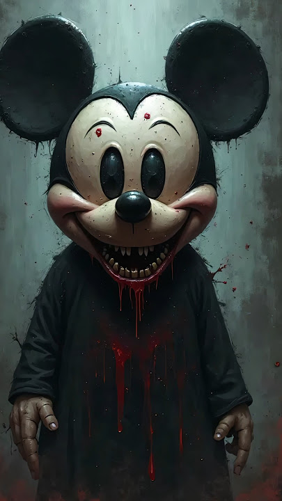 Horror Version Of Mickey Mouse  Characters! #scary