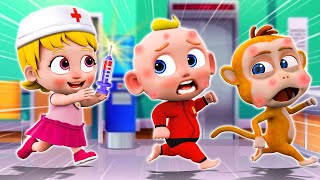 Time for a Shot | Baby Gets Vaccine + Police Officer Song🚨🙈  and More Nursery Rhymes & Kids Songs