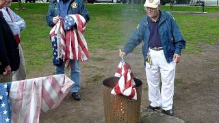 American Flag Burning Ceremony