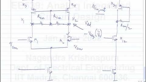 lecture 50 Fully differential opamps, common mode feedback