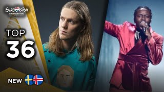 Eurovision 2021 | My Top 36 Songs | New: 🇸🇪🇮🇸 (So Far)