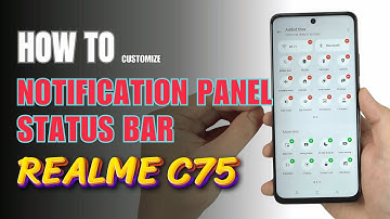 How to Edit Notification Panel Shortcuts | Status Bar on Realme C75