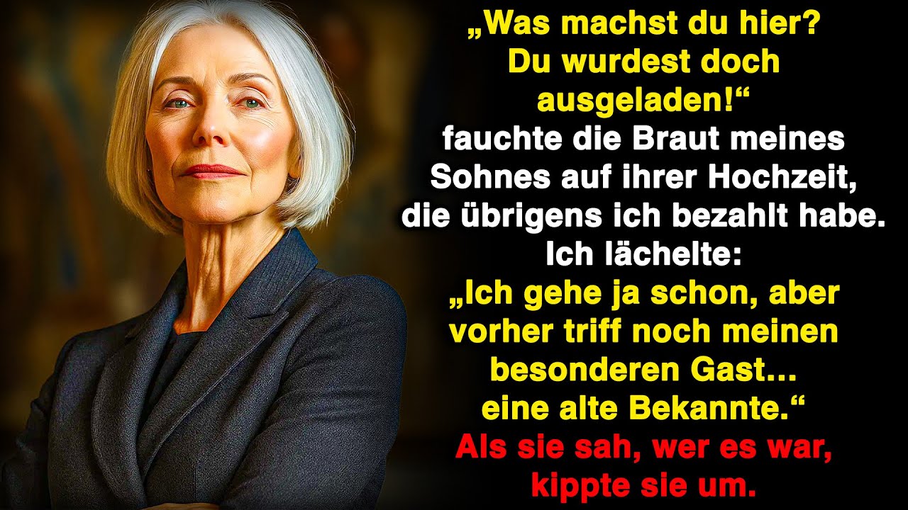 Auf der Hochzeit meines Sohnes warf mich die Braut raus, also stoppte ich alle Zahlungen!