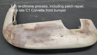 Repair and Restoration of a C1 Corvette Bumper