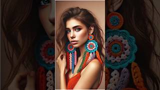 Aretes grandes en crochet #crochet #aretes #art #earrings