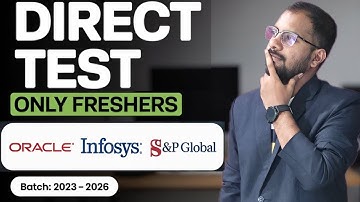 Direct Test | Qualcomm Direct Referral | Accenture, IBM, Infosys, Godrej Jobs | Apply Now