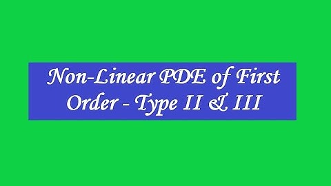 PARTIAL DIFFERENTIAL EQUATIONS   LECTURE 10