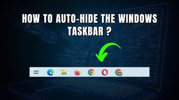 How to Auto hide the Windows Taskbar ?