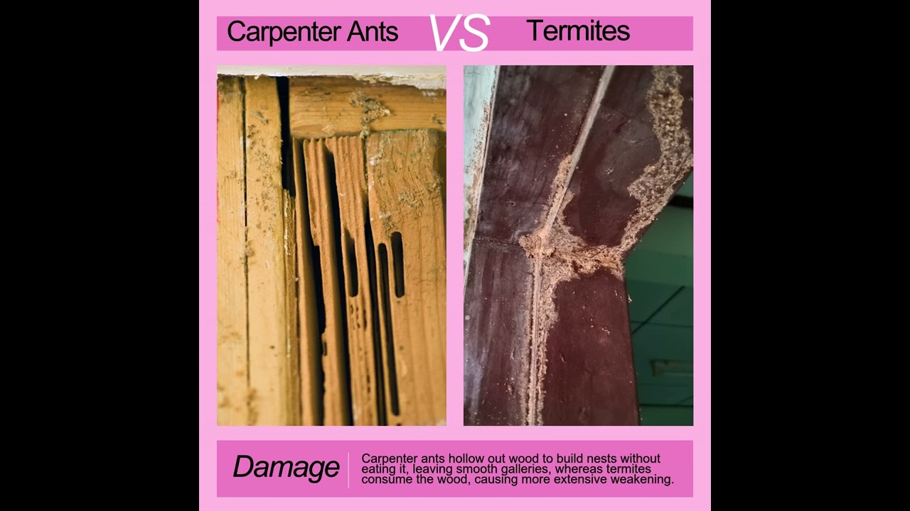 🪵 Carpenter Ants vs. Termites: Know the Damage!