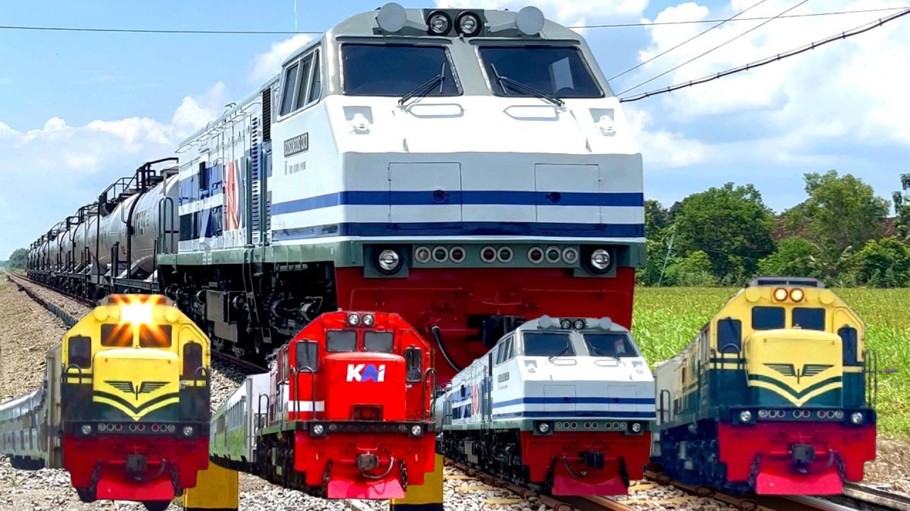 LIVE TOP KOMPILASI KERETA API LOKOMOTIF VINTAGE,WnB,RnB FUL NGEBUT | KERETA API NUSANTARA