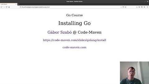 Golang course #4: Install the Go compiler