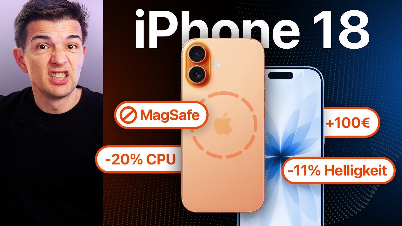 Das iPhone 18 wird ein Flop! Apple plant 3 Downgrades & Ende der Vision Pro! iOS 27 mit KI-Kamera!