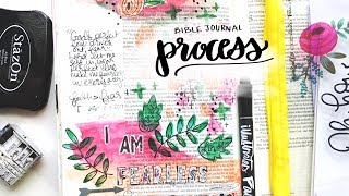 Bible Journaling Process | Day 1 of I Am Illustrated Faith kit