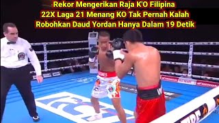 Mengejutkan🥊Raja K'O Asal Negara Pacquiao Robohkan Daud Yordan