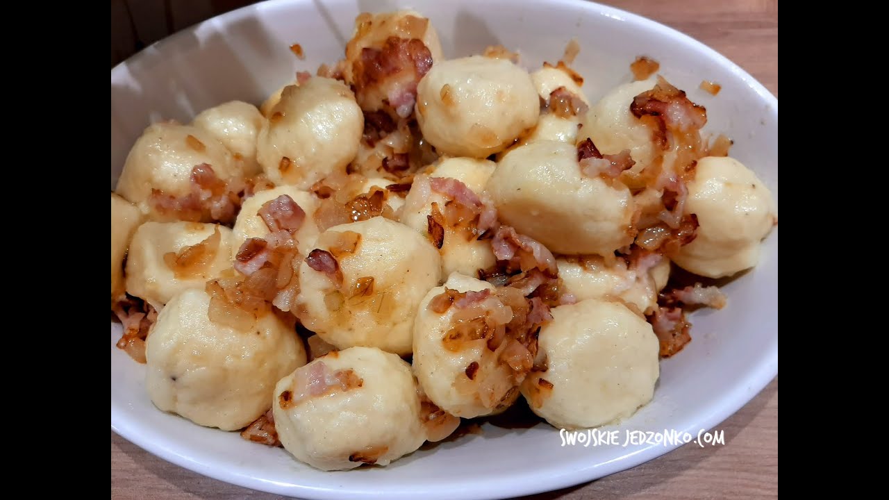 Ruskie kluski z okrasą - szybki i tani obiad #naobiad #naszybko #cośpysznego #taniobiad