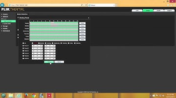 Setting Up Motion Detection on a FLIR TCX Camera Using Web Interface