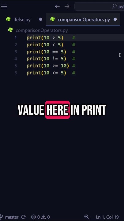 Comparison Operators in Python #python #coding #tutorials #programming ...