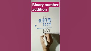 Binary number addition #viral #trending #maths #binary #shorts