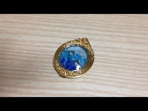 海のイメージ マリンアクセサリー UVレジン 練習中 初心者 sea marine handmade UVresin beginner