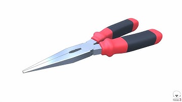 Needle Nose Pliers 3D Model