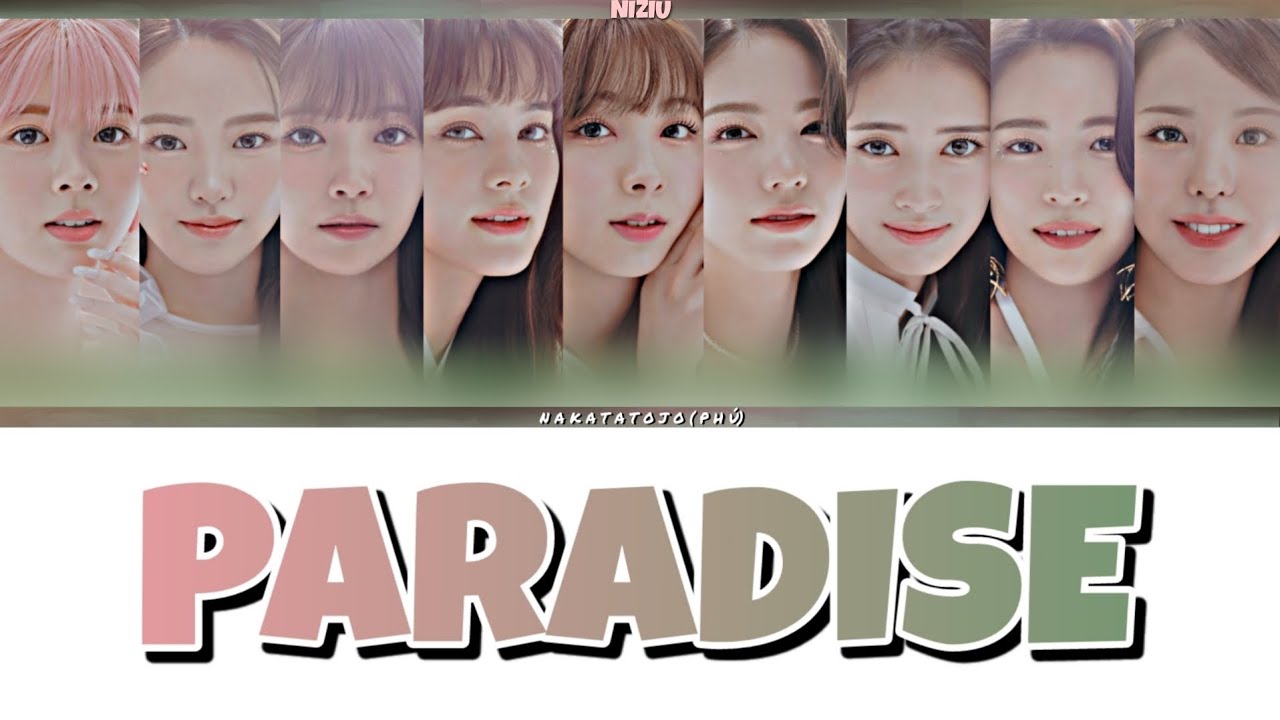 NiziU - 'PARADISE' lyrics color coded - YouTube