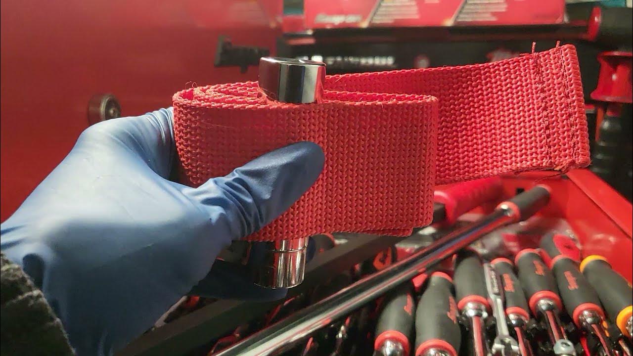 Snapon Oil Filter Strap Wrench A91F ☕👌 snapon oilfilterwrench tools