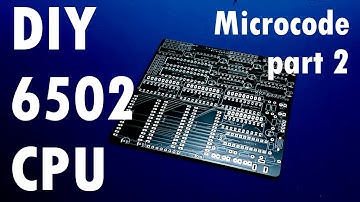 The microcode board for my homemade 6502 CPU, trying to do a Fetch-Decode-Execute cycle.