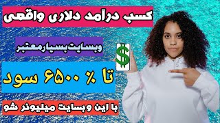 کسب درآمد دلاری واقعی عالی ،سود روزانه از %1.2به بالا ، افزایش سرمایه تا %6500 در ۲۰ الی۱۰۰ روز