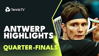 Tsitsipas Battles Hanfmann; Bublik, Fils Also in Action | Antwerp 2023 Quarter-Final Highlights