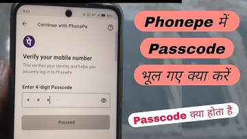 Phonepe enter 4 digit passcode problem | Phonepe enter 4 digit password bhul gaye to kya kare