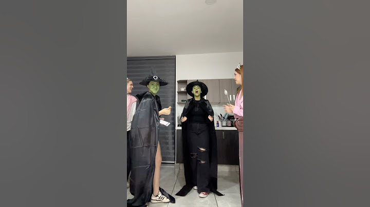 NOS VESTIMOS DE GLINDA Y ELPHABA💚💗
