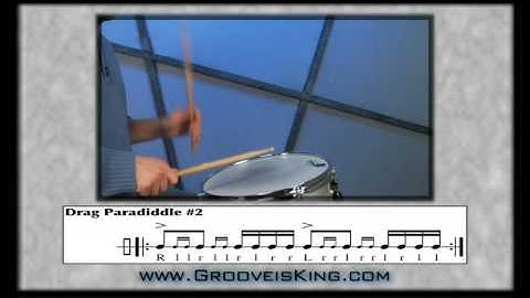 DRUM RUDIMENTS - Drag Paradiddle 2 - Drum Lessons - How to Play Drums