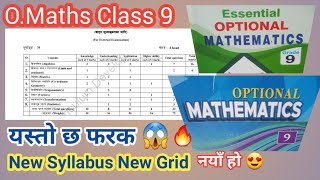 🔴Specification Grid 2082🔥 || Optional Mathematics|| New curriculum of class 9 #class9math #grid 🙏❣️