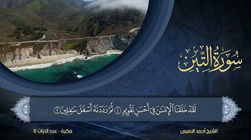 سورة التين كاملة للشيخ أحمد النفيس