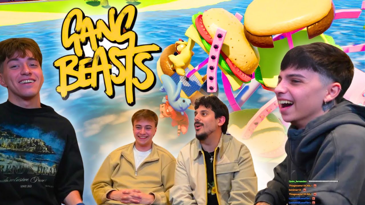 Mernuel Gang Beasts con Luquitas Rodriguez Moski y Bauleti